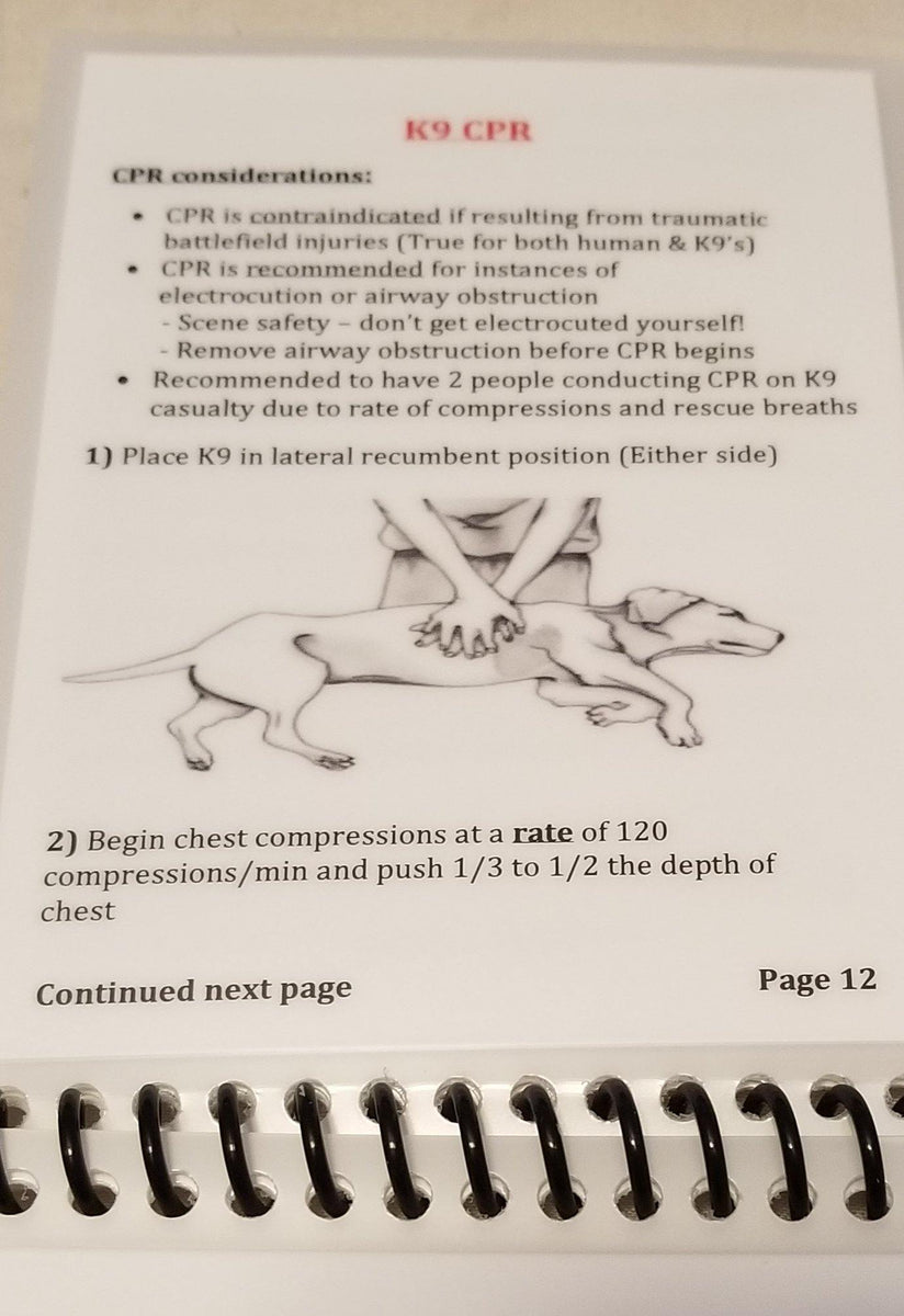 K9 Quick Reference Guide Triad Medical Training