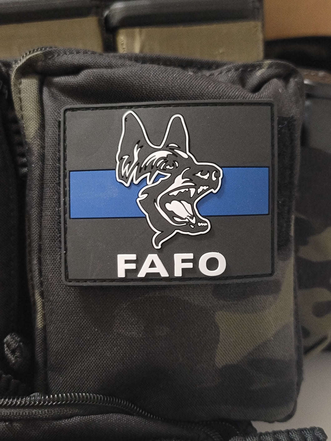 FAFO K9 Thin Blue Line Patch